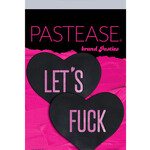 Pastease Pastease Let's Fuck Hearts - Black O/S