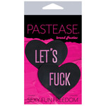 Pastease Pastease Let's Fuck Hearts - Black O/S
