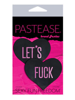 Pastease Pastease Let's Fuck Hearts - Black O/S