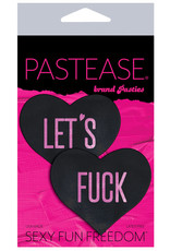 Pastease Pastease Let's Fuck Hearts - Black O/S