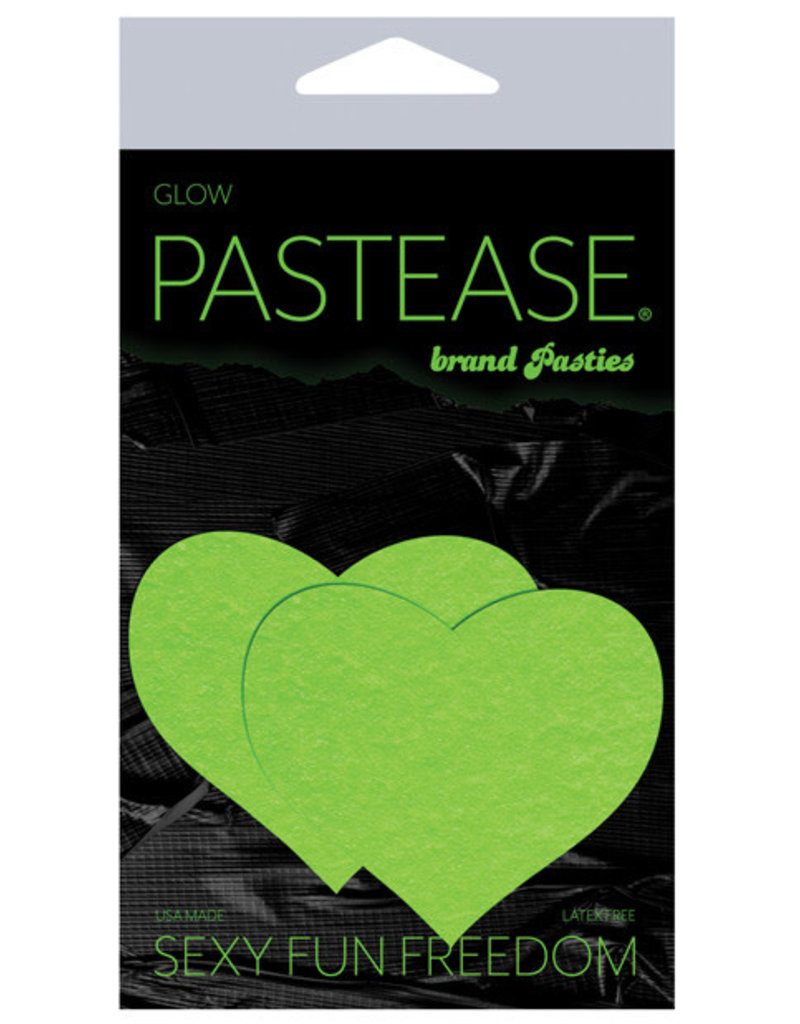Pastease Pastease Heart - Glow in the Dark Green O/S