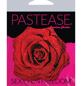 Pastease Pastease Glitter Velvet Blooming Rose - Red O/S