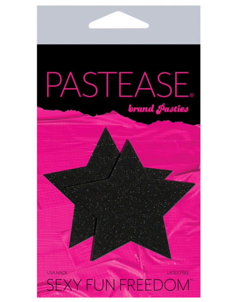 Pastease Pastease Glitter Star - Black O/S