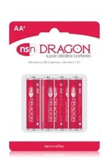 nsnovelties Dragon - Alkaline Batteries - AA - 4 Pack