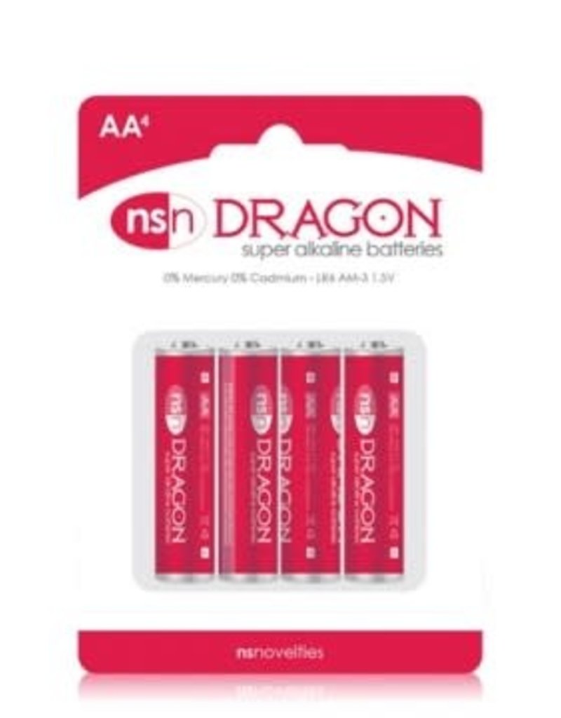 nsnovelties Dragon - Alkaline Batteries - AA - 4 Pack