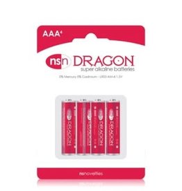 nsnovelties Dragon - Alkaline Batteries - AAA - 4 Pack