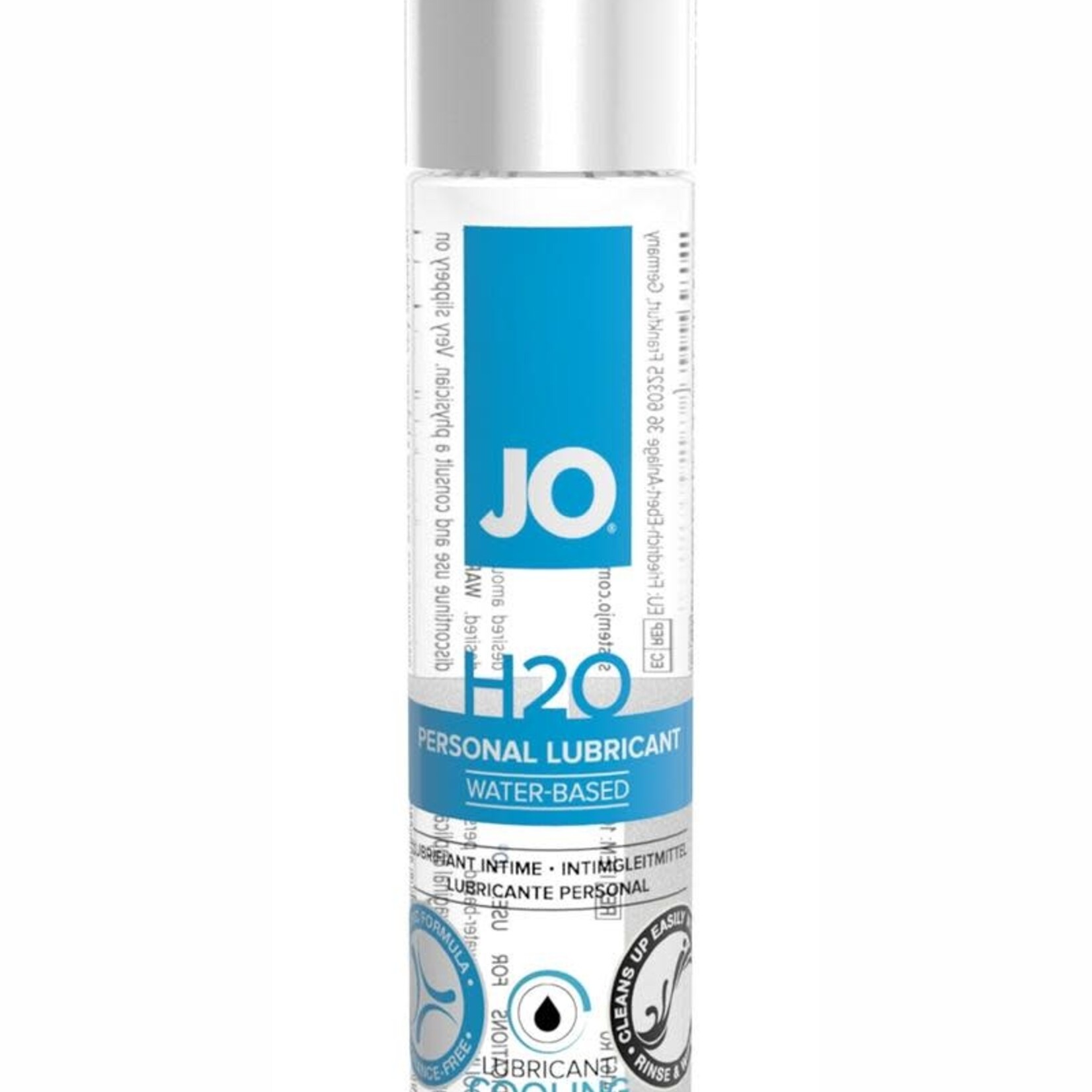 System Jo Jo H2O Water Based Personal Lubricant Cooling 1 Ounce