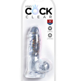 Pipedream King Cock Clear ​5" Cock With Balls