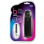 Blush Novelties B Yours - Silver Power Bullet - Black