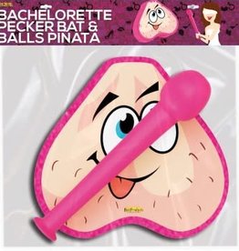 HOTT PRODUCTS Bachelorette Pecker Bat & Balls Pinata
