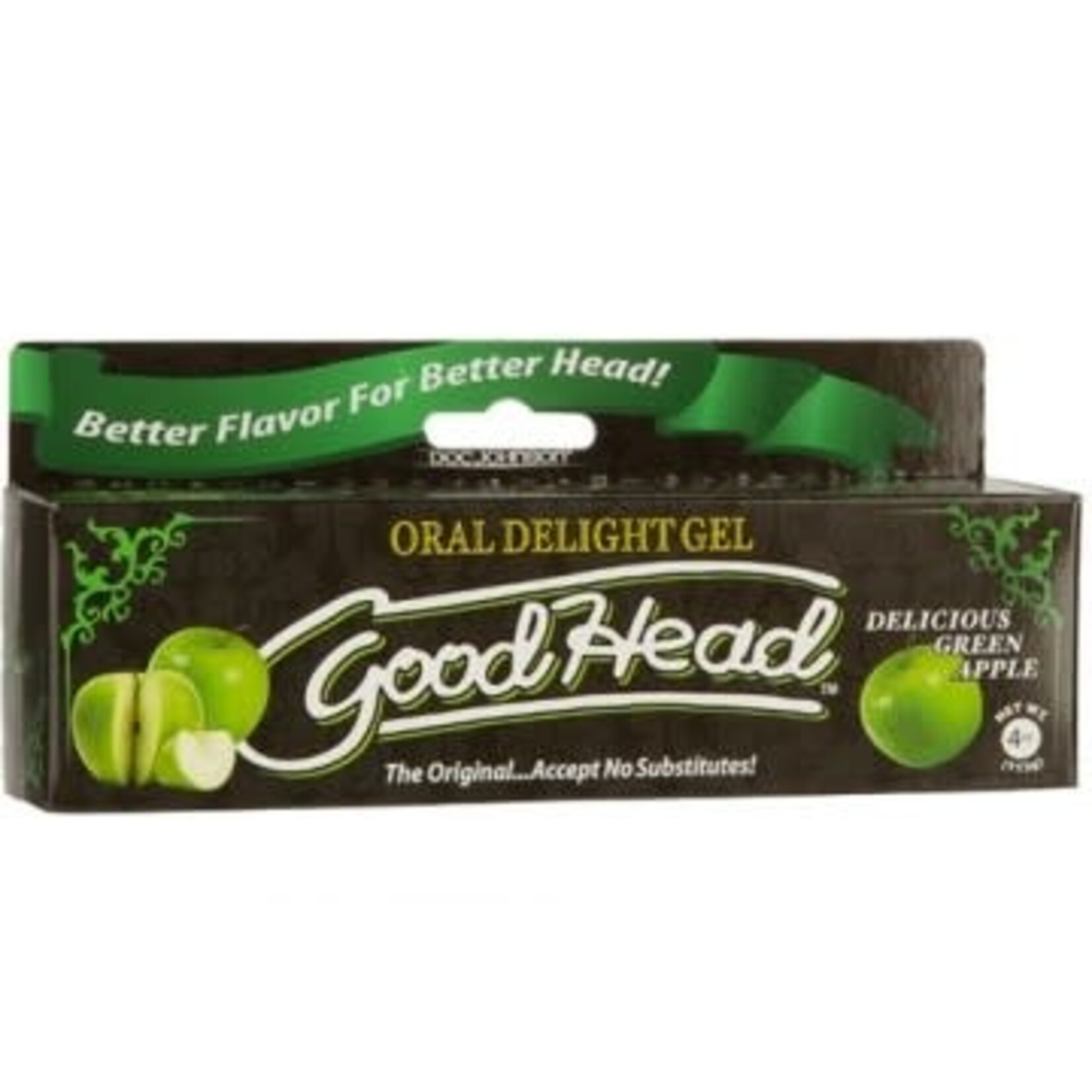Doc Johnson Good Head Oral Delight Gel 4 Oz - Green Apple