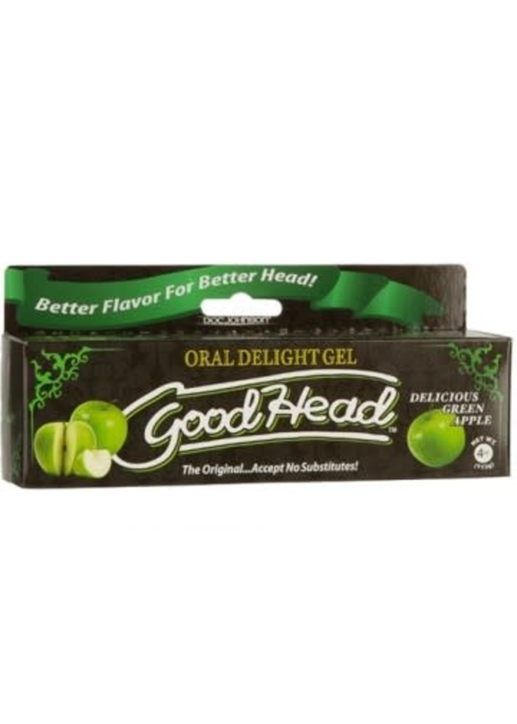Doc Johnson Good Head Oral Delight Gel 4 Oz - Green Apple