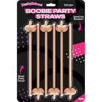 HOTT PRODUCTS Boobie Straws 6 Pk (Flesh Color)