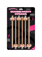 HOTT PRODUCTS Boobie Straws 6 Pk (Flesh Color)