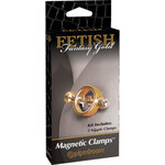 Pipedream Fetish Fantasy Gold Magnetic Clamps - Gold