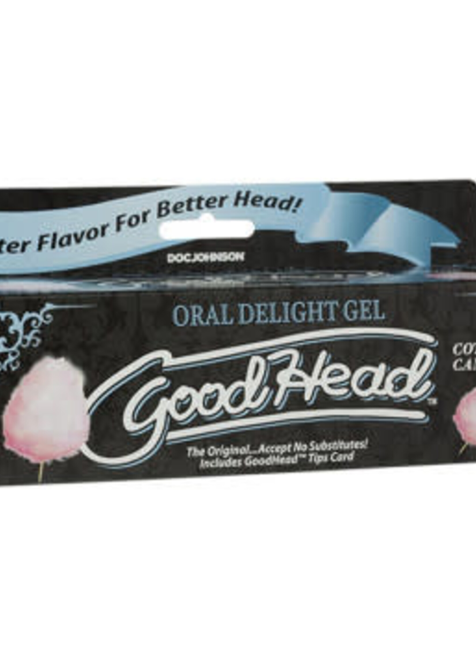 Doc Johnson Goodhead - Oral Delight Gel - 4 Oz Tube - Cotton Candy