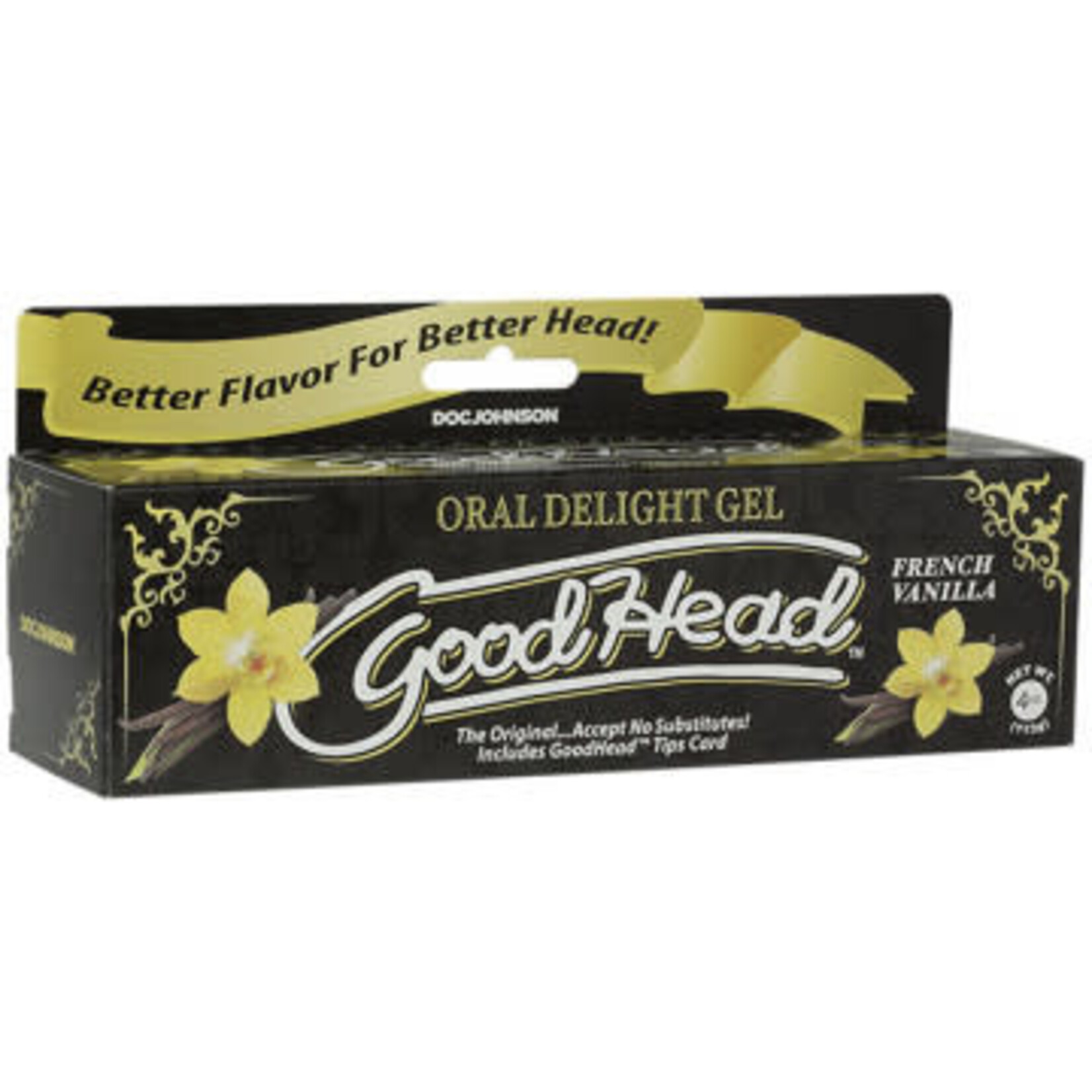 Doc Johnson Goodhead - Oral Delight Gel - 4 Oz Tube - French Vanilla