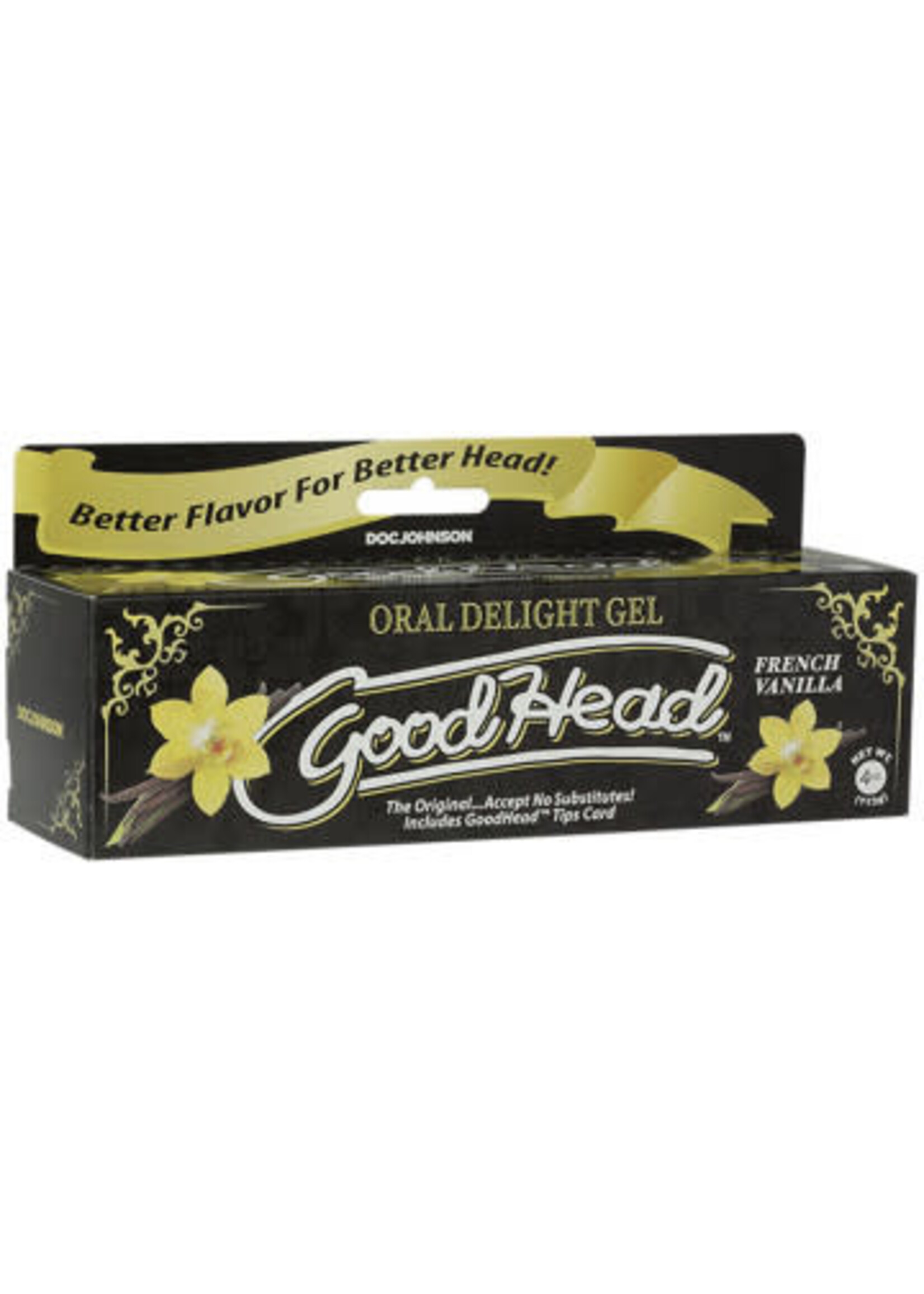 Doc Johnson Goodhead - Oral Delight Gel - 4 Oz Tube - French Vanilla