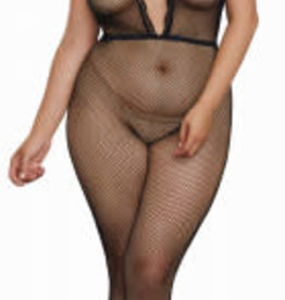 Dreamgirl Bodystocking - Queen Size - Black