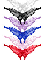 Leg Avenue Butterfly Crotchless W/Pearl Sequin Detail - OS