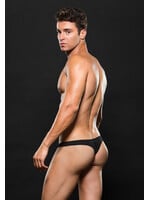 Envy MICROFIBER LOWRISE ZIP THONG - BLK - LXL