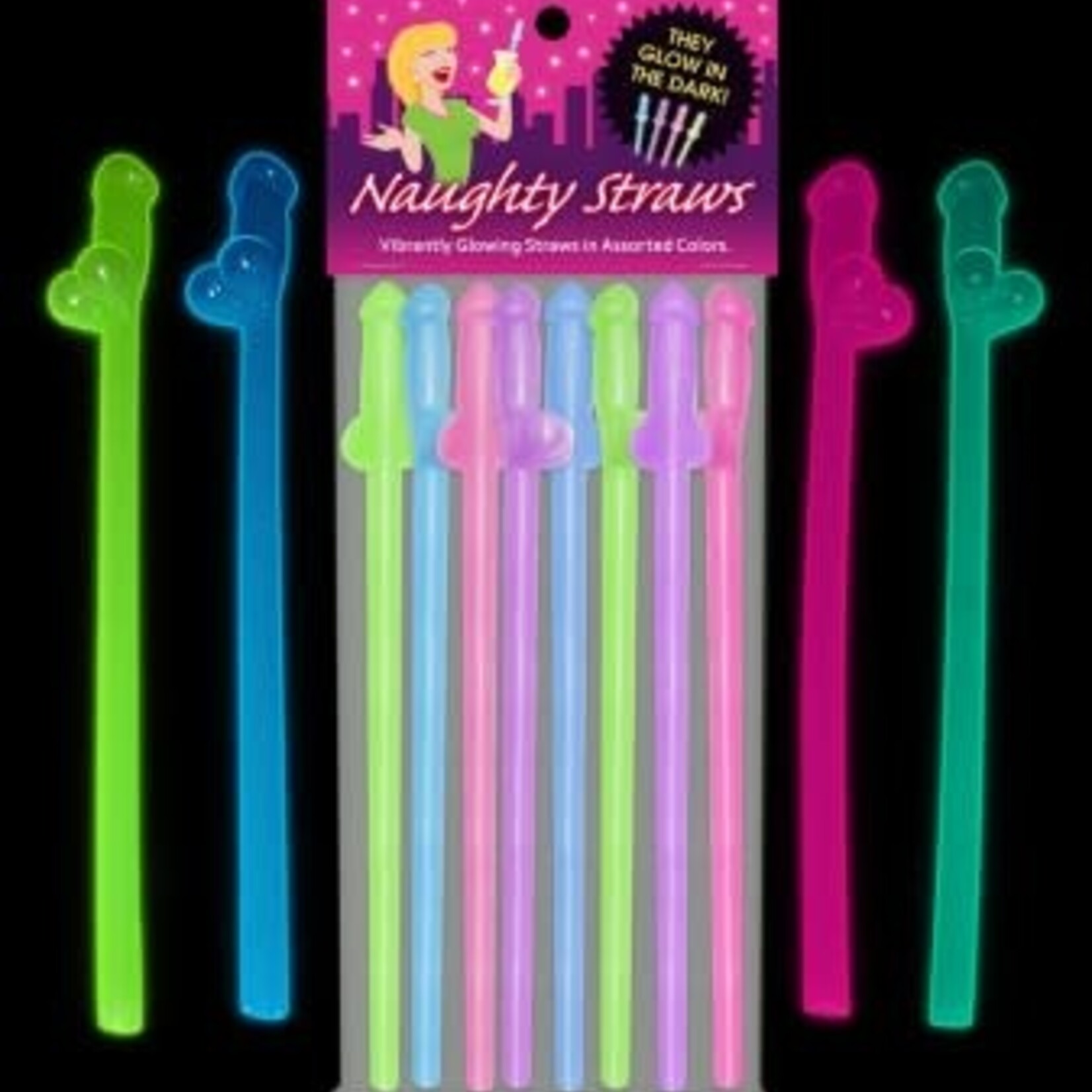Kheper Games Glow-in-the-Dark Naughty Straws