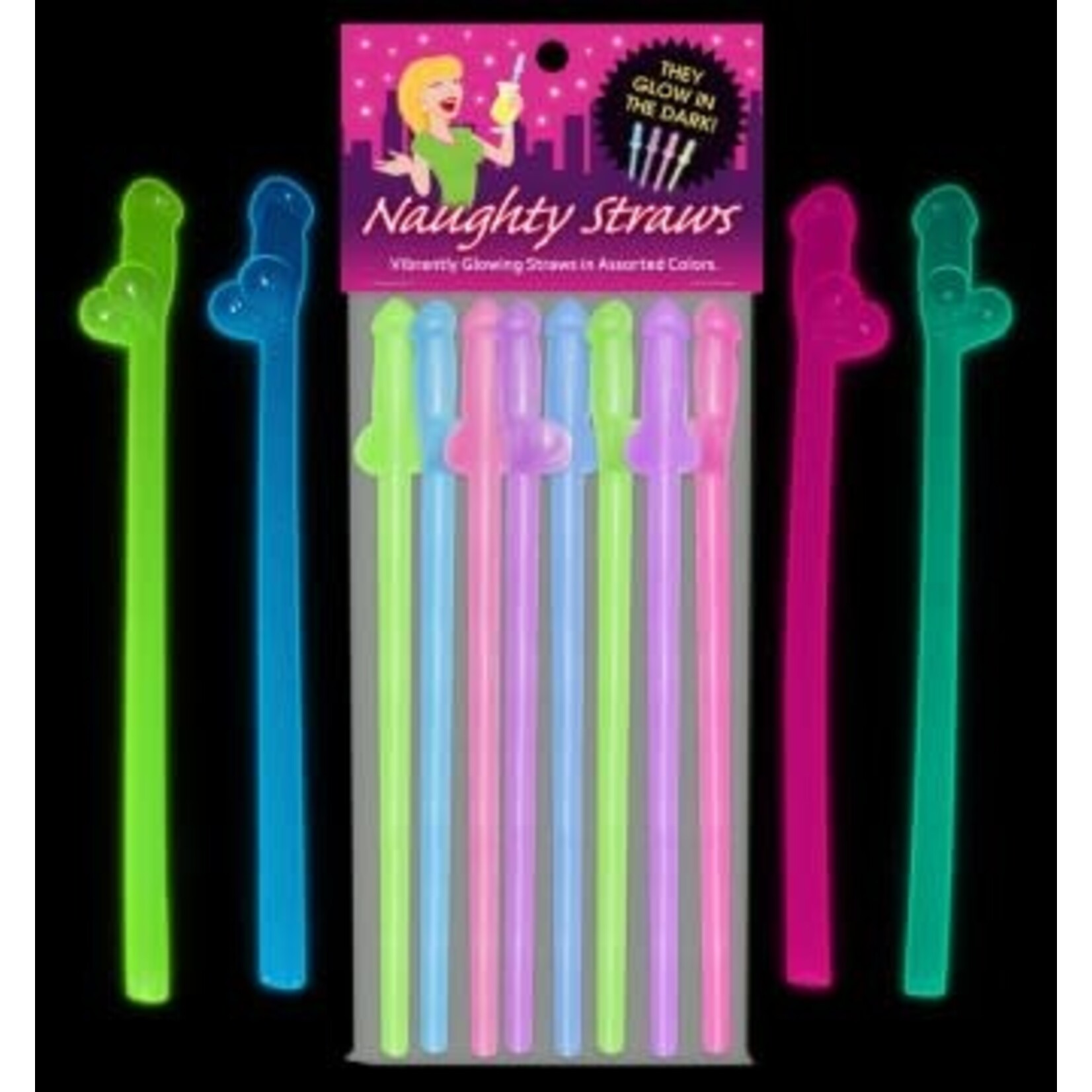 Kheper Games Glow-in-the-Dark Naughty Straws