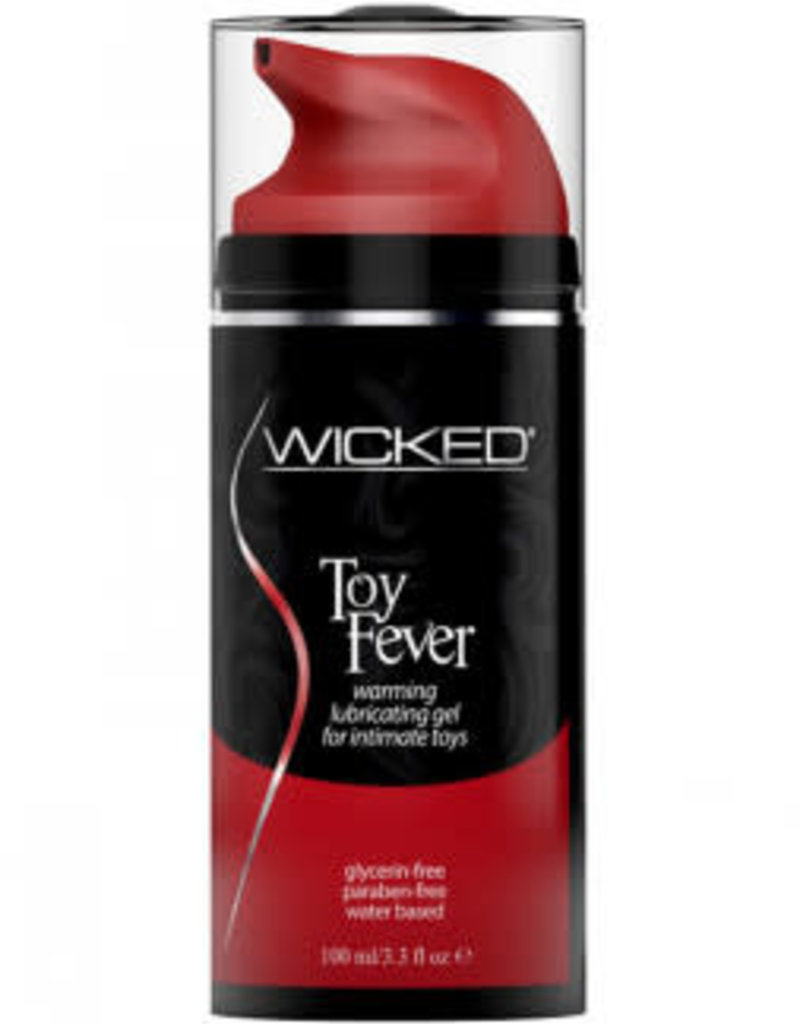 Wicked Sensual Care Wicked Toy Fever Warming Lubricating Gel Water Based for Intimate Toys 3.3 Ounce