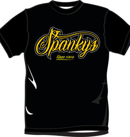 Spanky's Spankys Cursive Logo - Black