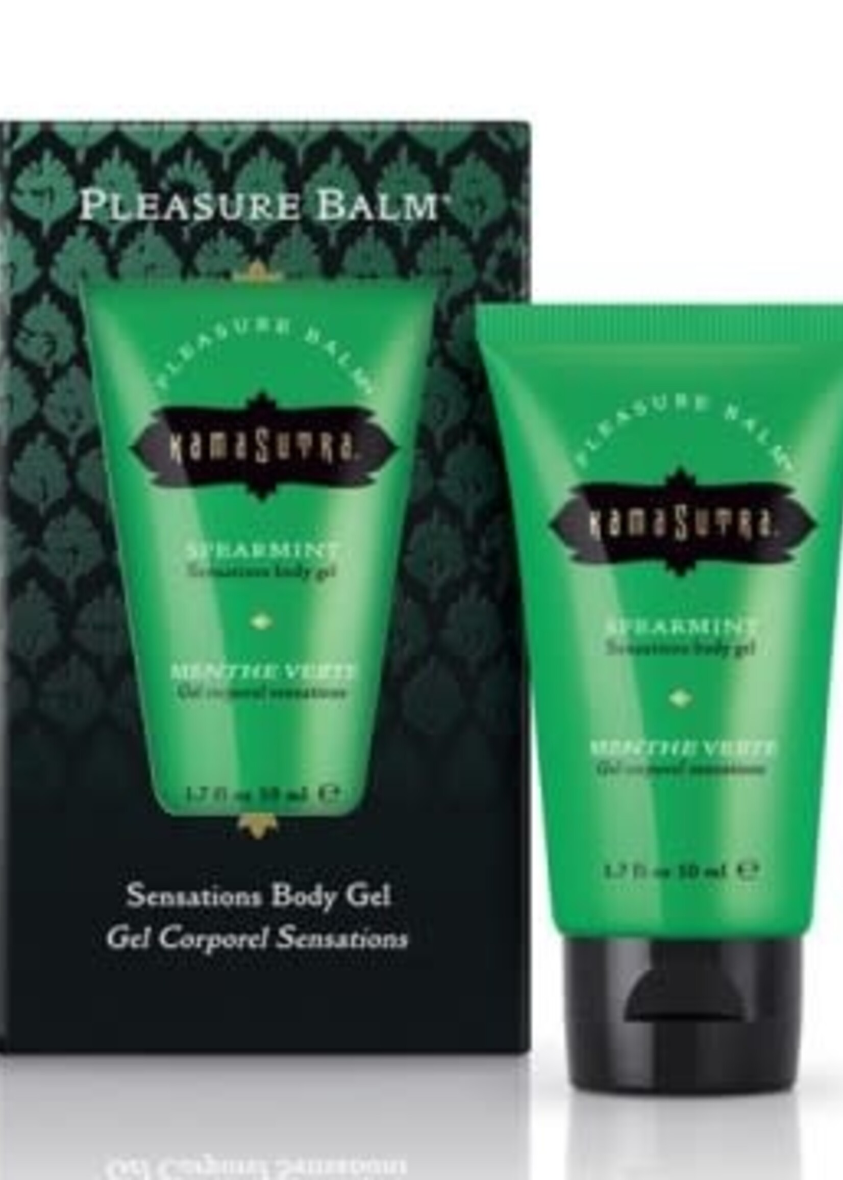 Kama Sutra Pleasure Balm Sensations Body Gel - Spearmint - 1.7 Fl. Oz.