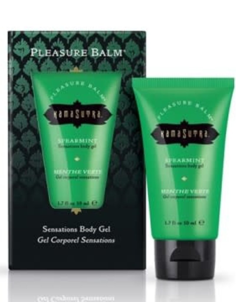 Kama Sutra Pleasure Balm Sensations Body Gel - Spearmint - 1.7 Fl. Oz.