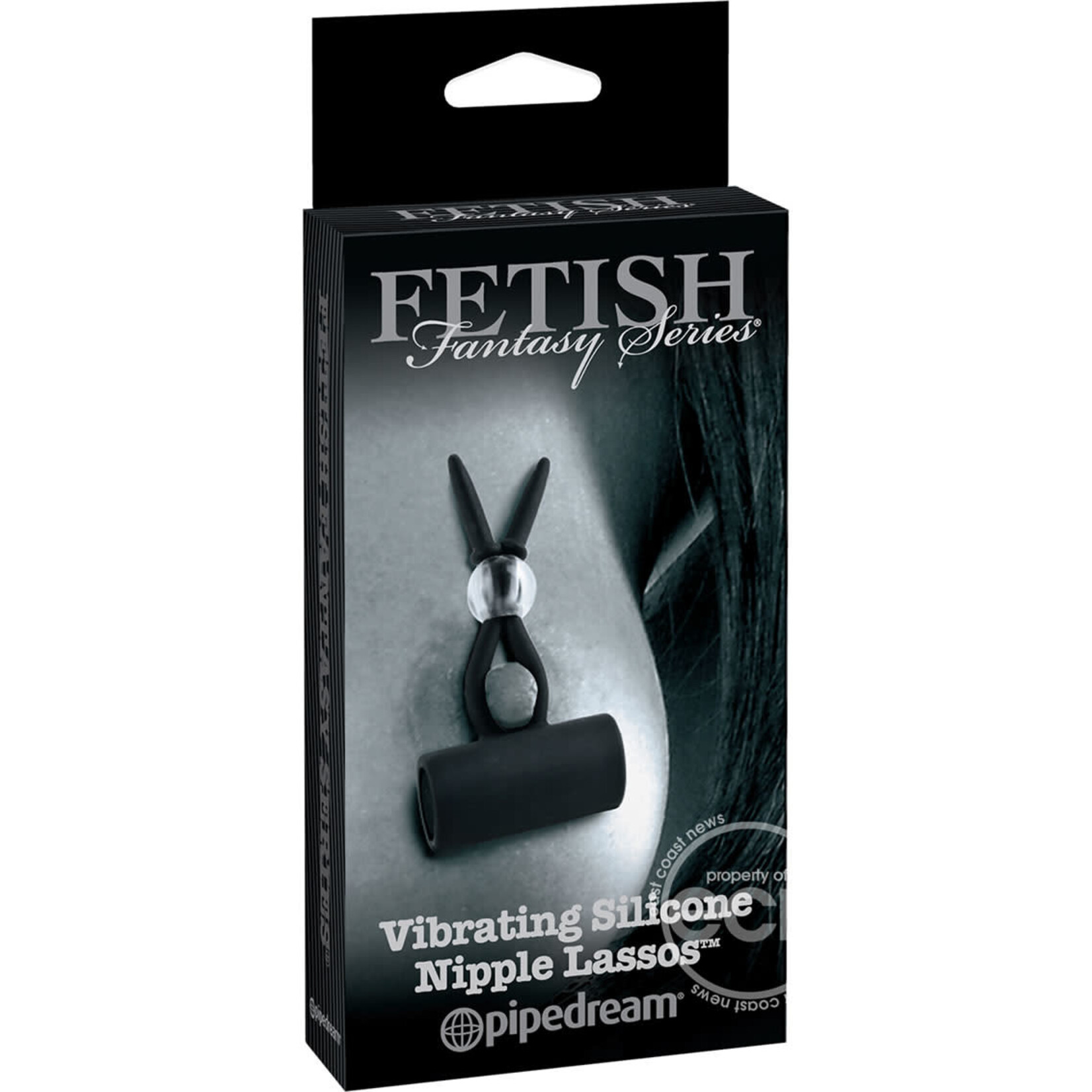 Pipedream Fetish Fantasy Vibrating Silicone Nipple Lassos Black