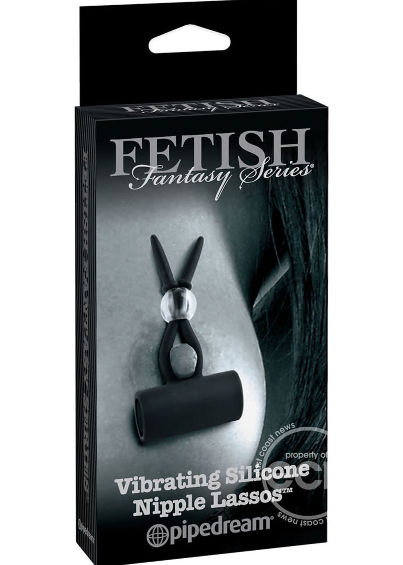 Pipedream Fetish Fantasy Vibrating Silicone Nipple Lassos Black