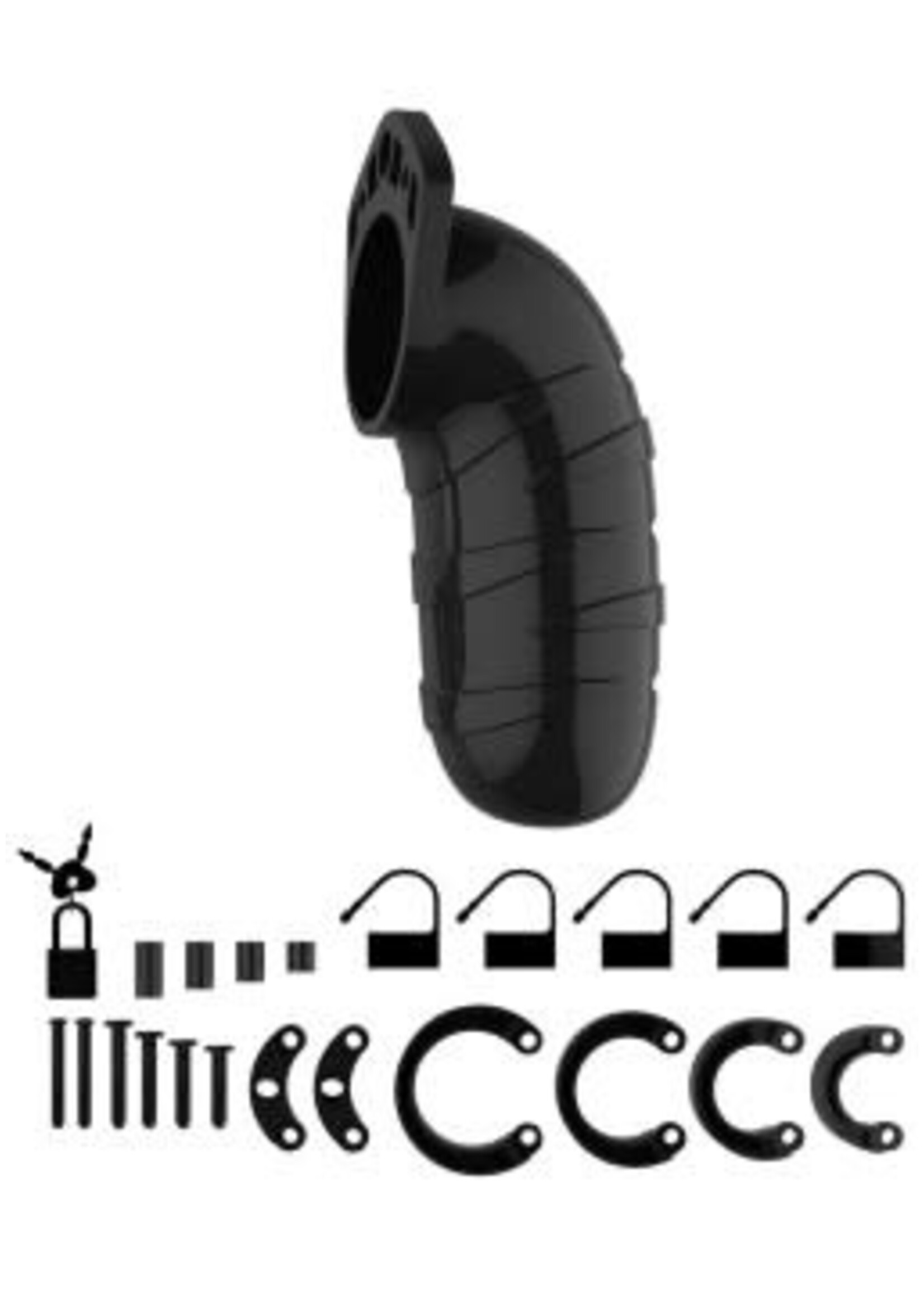 Shots Mancage Mancage Model 5 Chastity 5.5 Inch Cock Cage - Black