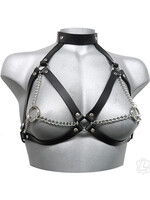 Kookie INTL Black Latogo Leather Chain Top - OS