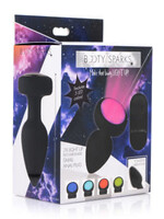 XR Brands Booty Sparks 7x Light Up Rechargeable Anal Plug - Small