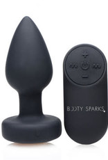 XR Brands Booty Sparks 7x Light Up Rechargeable Anal Plug - Small