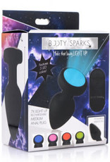 XR Brands Booty Sparks 7x Light Up Rechargeable Anal Plug - Medium