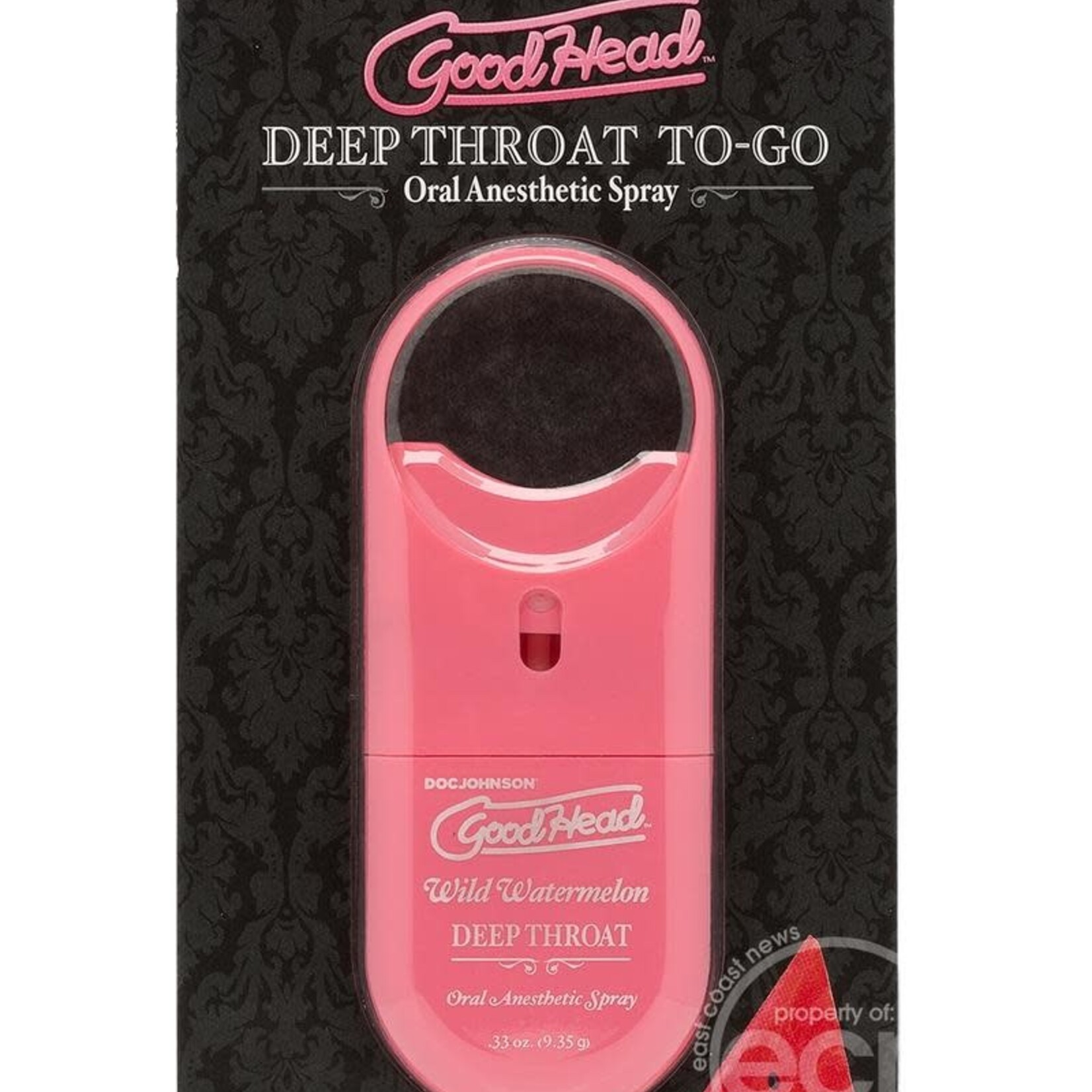 Doc Johnson Goodhead - Deep Throat Spray to-Go - Wild Watermelon - .33 Oz.