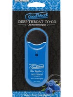 Doc Johnson Goodhead - Deep Throat Spray to-Go - Blue Raspberry - .33 Oz.