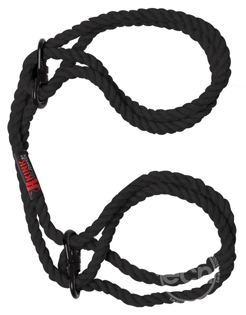 Doc Johnson's Kink Kink Hogtied Hemp Cuffs Black