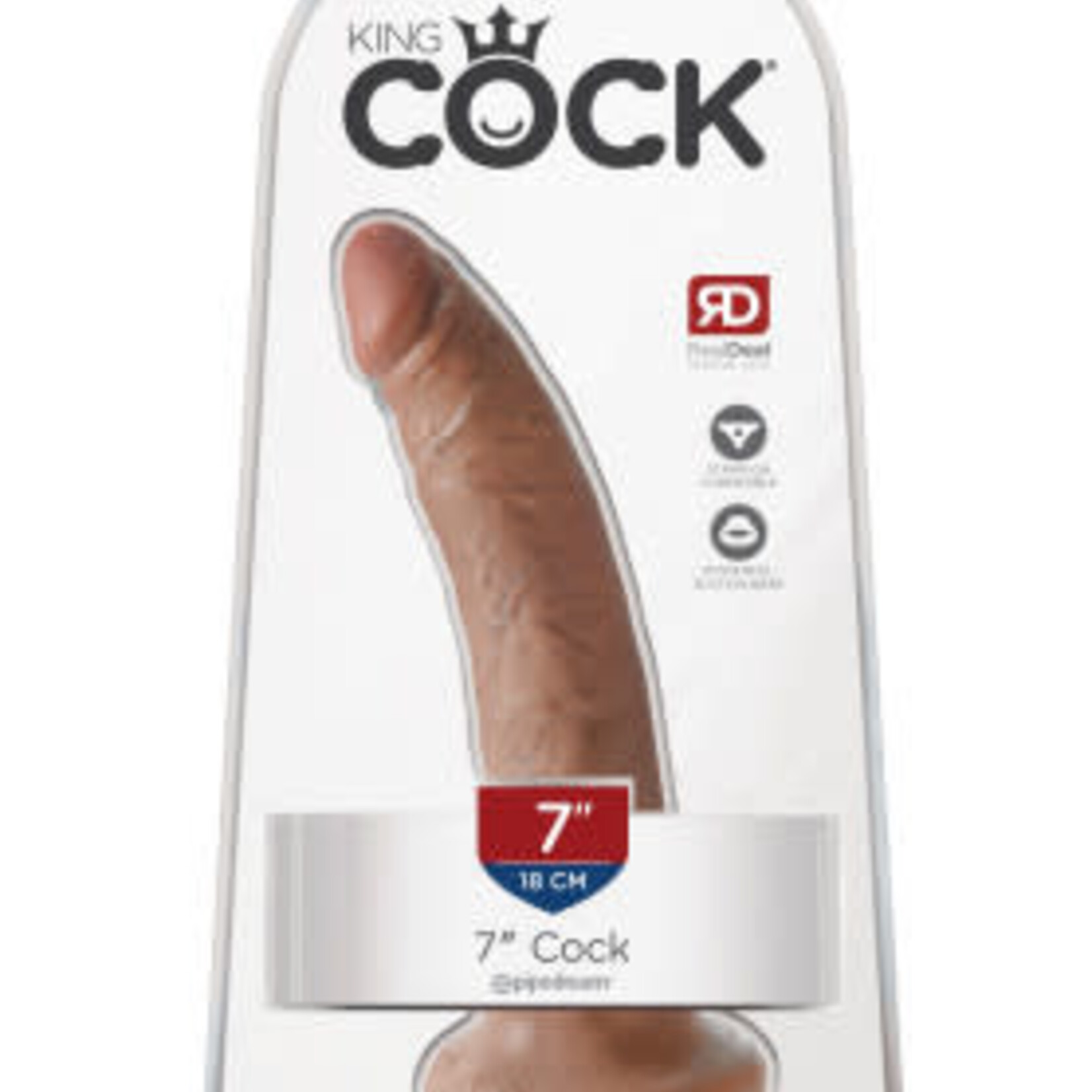 Pipedream King Cock 7" Cock - Tan