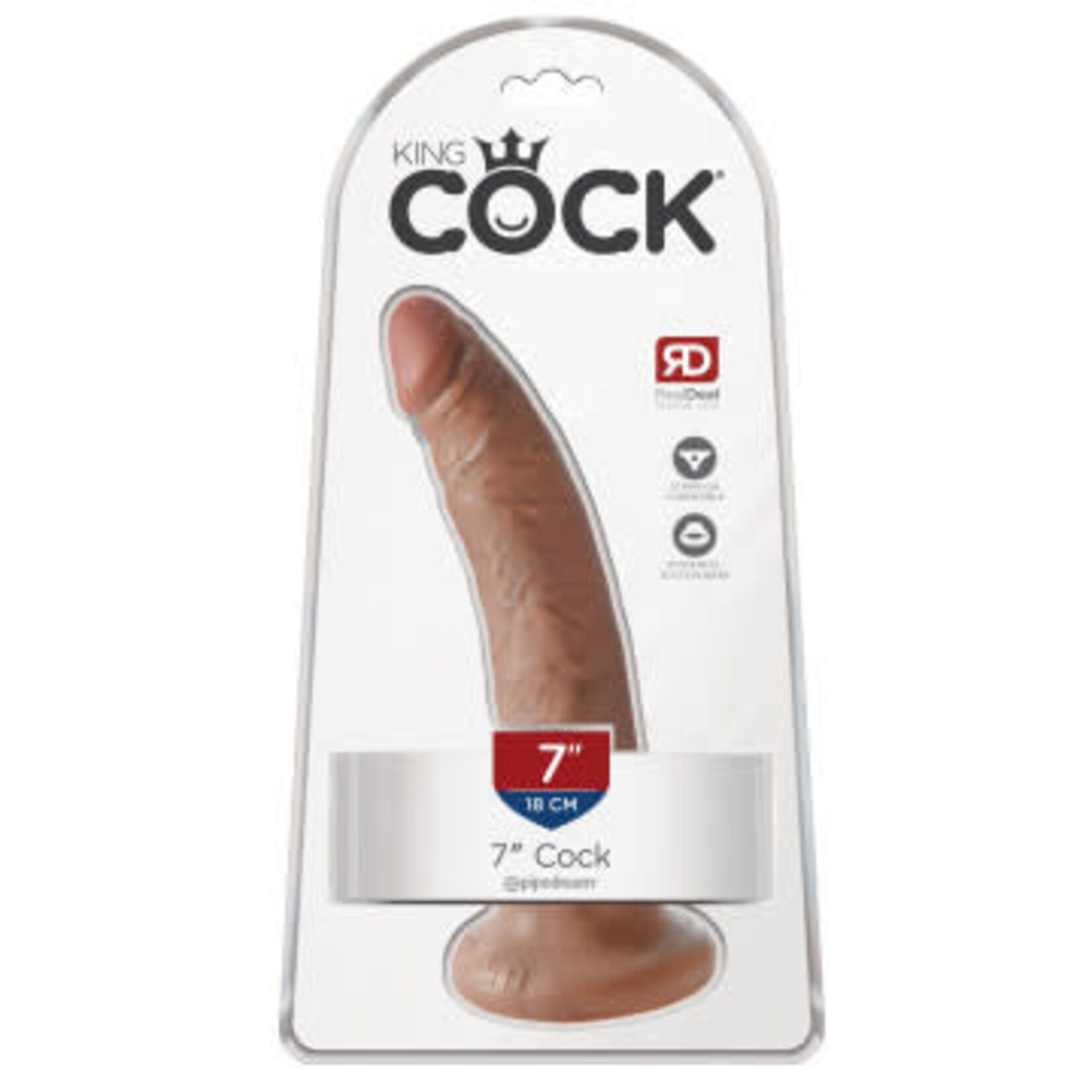 Pipedream King Cock 7" Cock - Tan