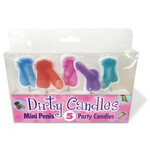 Little Genie Dirty Penis Candles 5 Party Candles