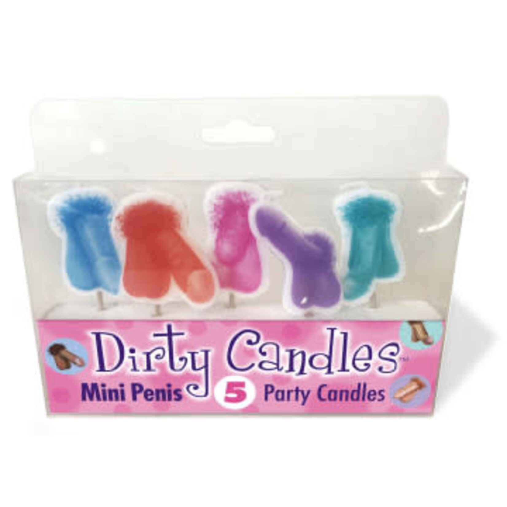 Little Genie Dirty Penis Candles 5 Party Candles