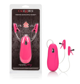 Calexotics Vibrating Heated Nipple Teasers - Pink