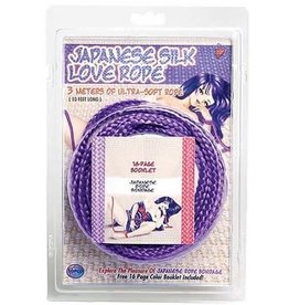 TOPCO Japanese Silk Love Rope - 10 Ft./ 3m - Purple