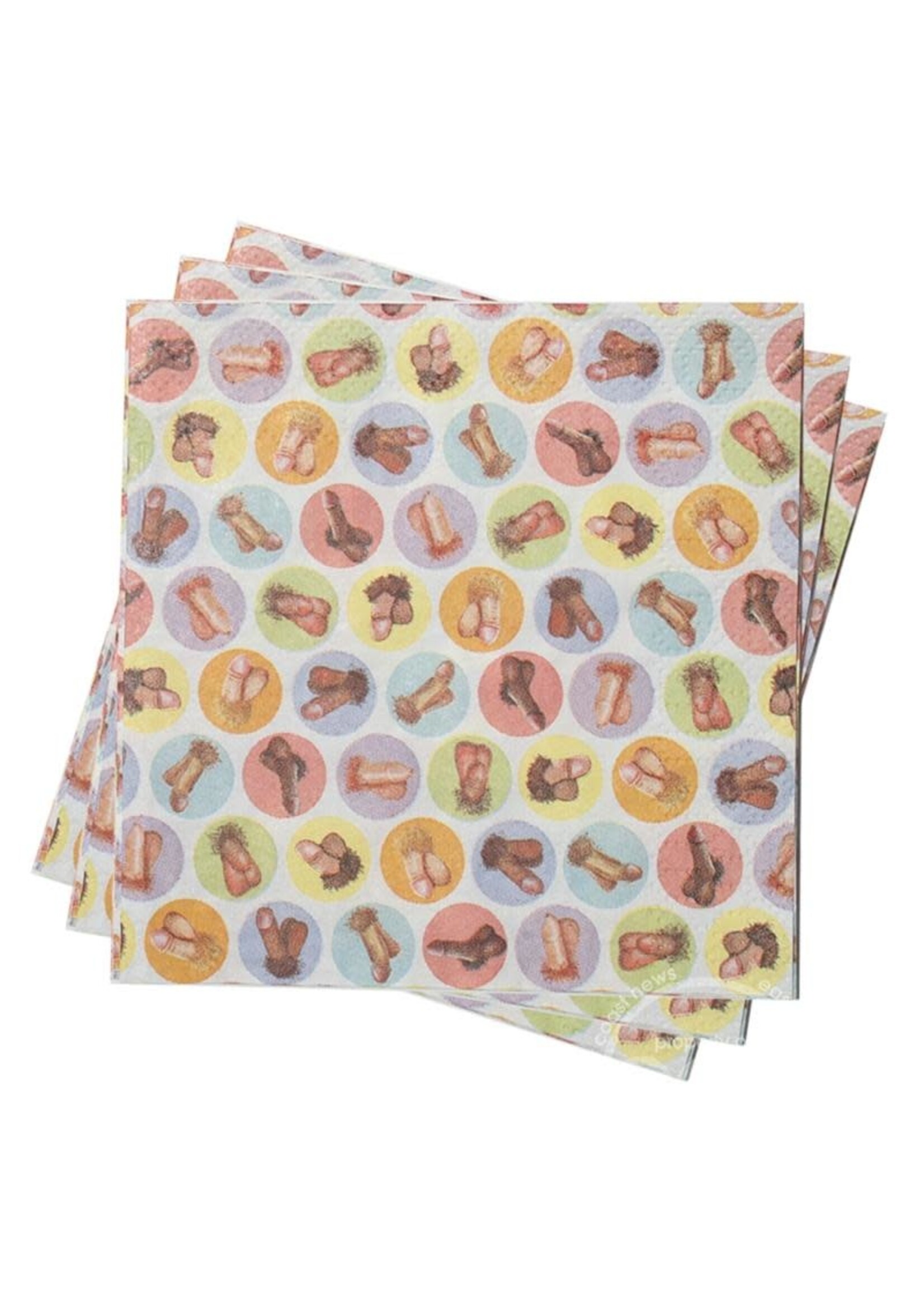 Little Genie Mini Penis Napkins 8 Pack