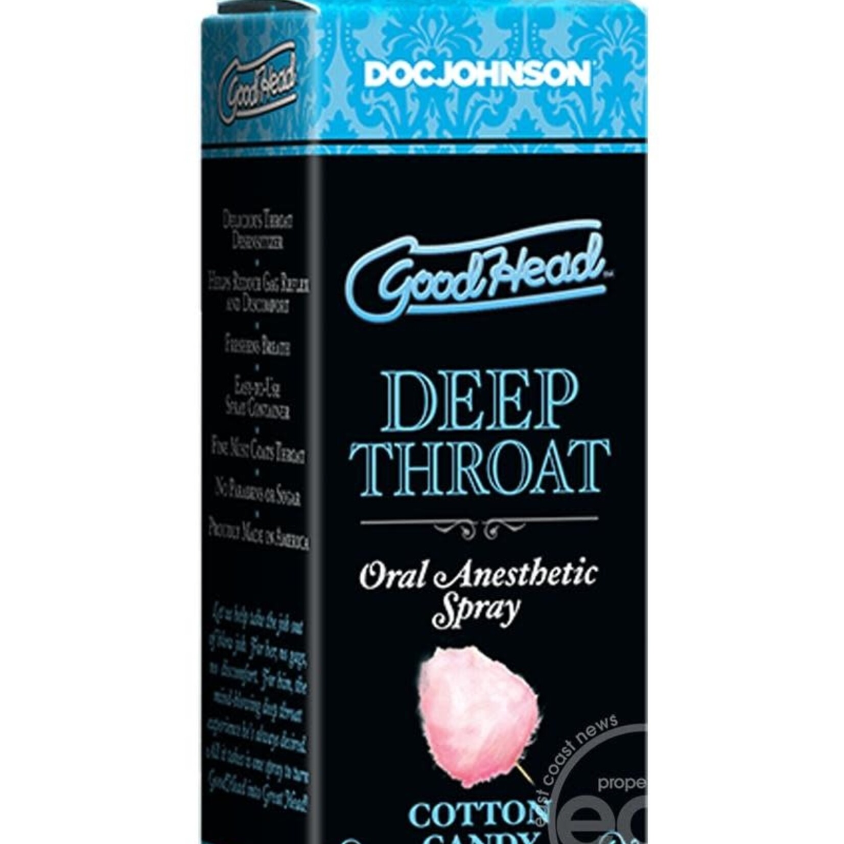 Doc Johnson Goodhead Deep Throat Spray Cotton Candy