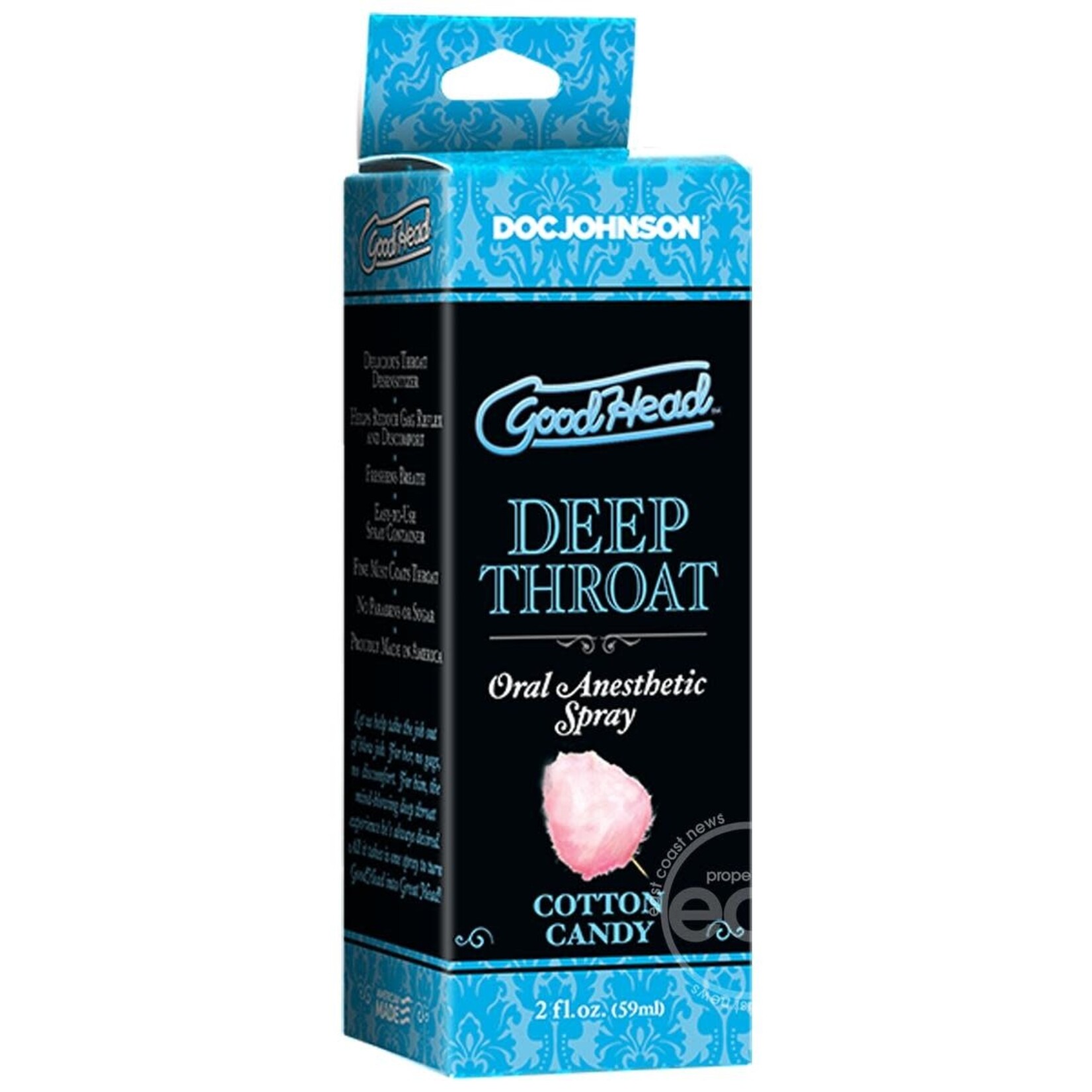 Doc Johnson Goodhead Deep Throat Spray Cotton Candy